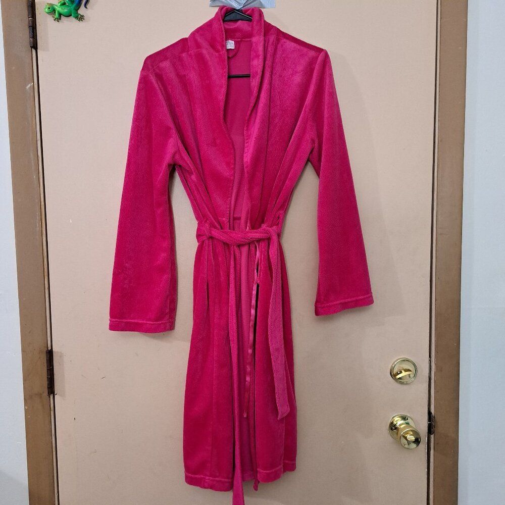 ULTA Beauty Women's Size S/M Short Pink Bath Robe w/Belt/Pockets